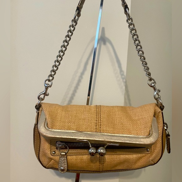 Coach Bonnie M0873-13396 Straw Demi Clutch Crossbody Bag Limited Edition - Picture 2 of 11